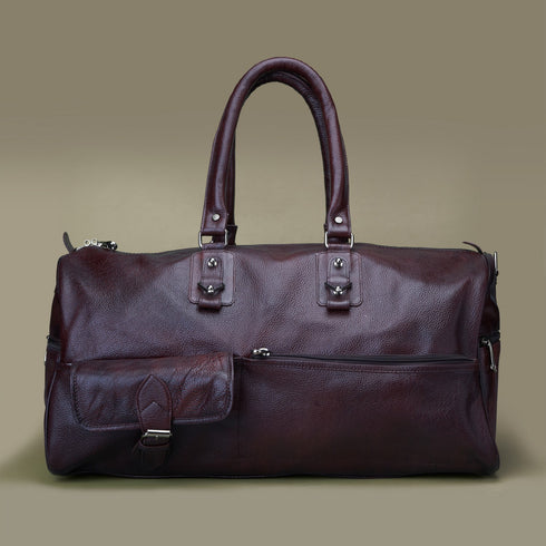 Baliga Genuine Leather Duffle CarryAll Bag
